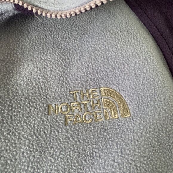 The North Face purple full zip up fleece jacket M - Picture 3 of 6